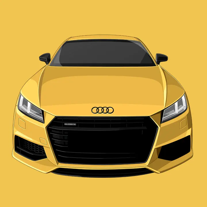 Hand-drawn car (Solid color)