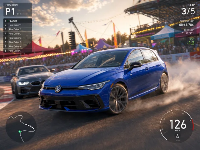 A car in the Best Lap style
