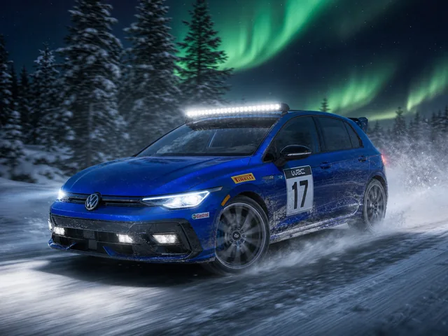 A car in the Winter Rally style